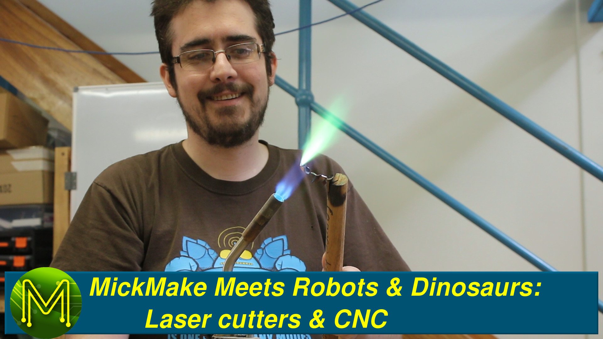 MickMake Meets Robots and Dinosaurs - Part 1: Laser cutters, CNC and other machinery