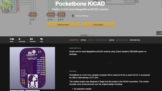 Pocketbone KiCAD