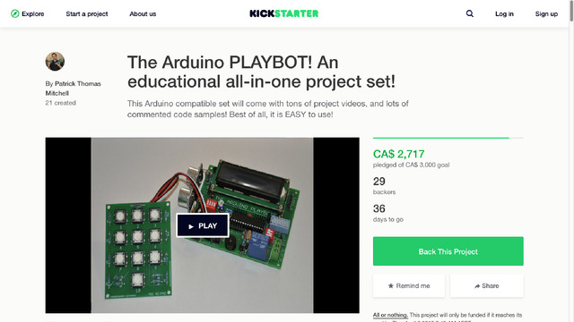 The Arduino PLAYBOT