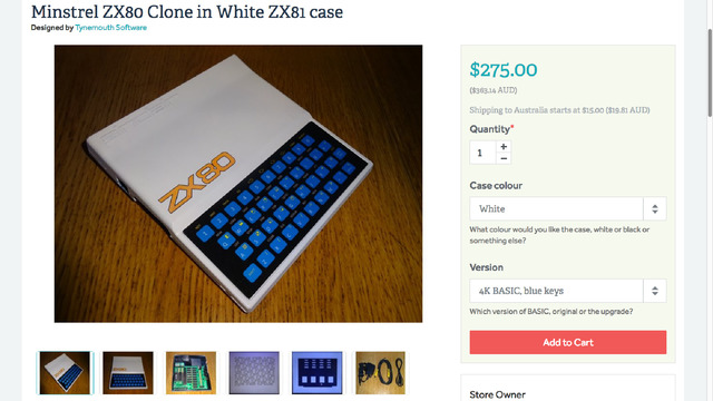 Minstrel ZX80 Clone