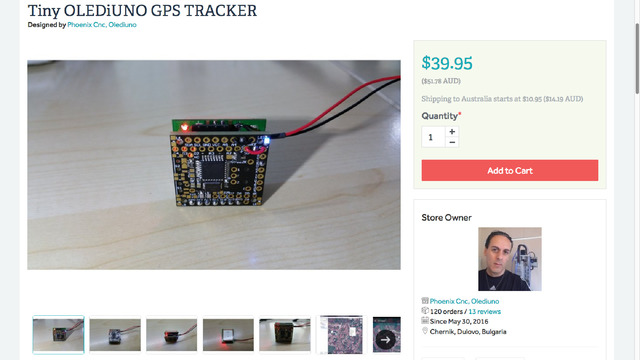 OLEDiUNO GPS tracker