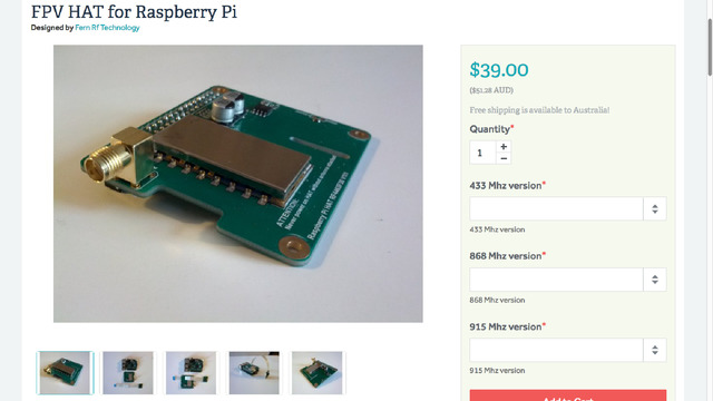 FPV HAT for Raspberry Pi