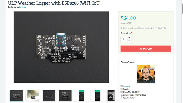 ULP Weather Logger with ESP8266