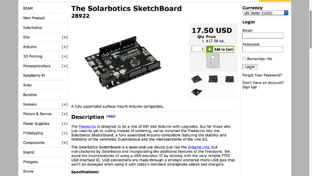 Solarbotics SketchBoard