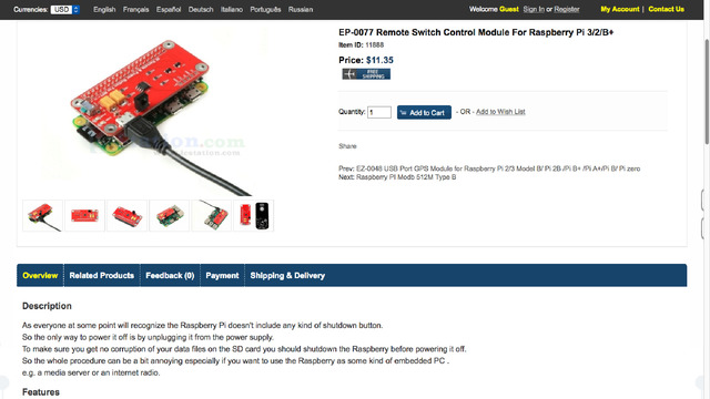 EP-0077 Remote Switch Control for Pi
