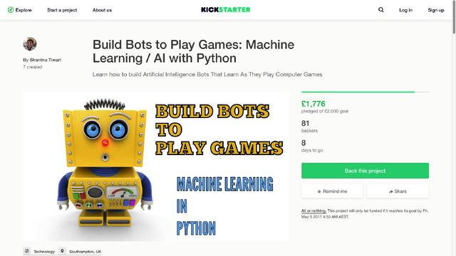 Build Bots to Play Games
