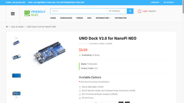 NanoPi NEO UNO Dock V2.0