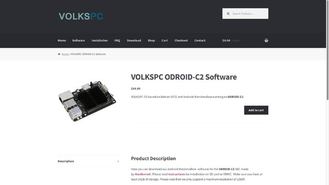 VOLKSPC OS for ODROID-C2