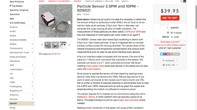 Particle Sensor SDS021