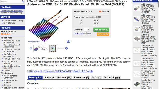 RGB LED Flexible Panel