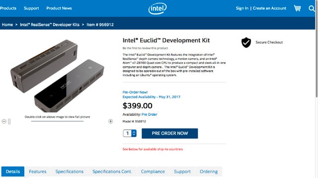 Intel® Euclid™ Development Kit