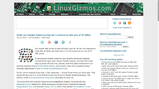 Linux Gizmos competition