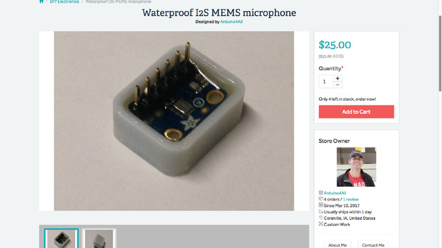 Waterproof I2S MEMS mic