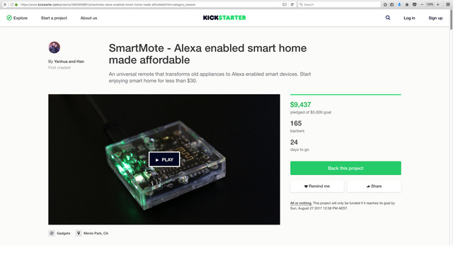 SmartMote - Alexa enabled smart home made affordable