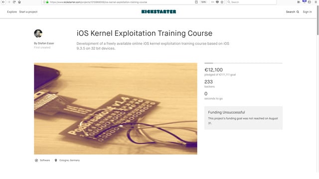 iOS Kernel Exploitation Training Course