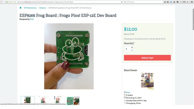 ESP8266 Frog Board
