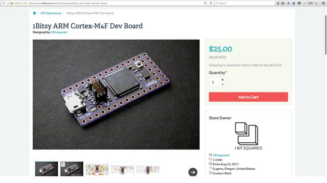 1Bitsy ARM Cortex-M4F Dev Board