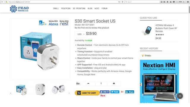 S30 Smart Socket US