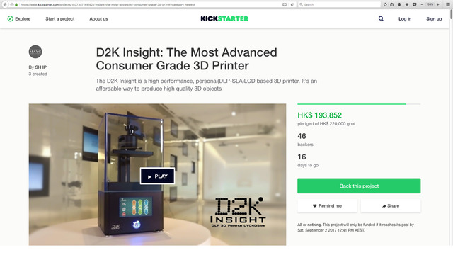 D2K Insight: The Most Advanced Consumer Grade 3D Printer