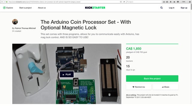 The Arduino Coin Processor Set