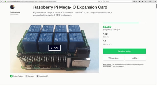 Raspberry Pi Mega-IO Expansion Card
