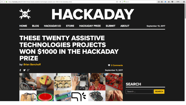 Assistive Tech HackADay competition