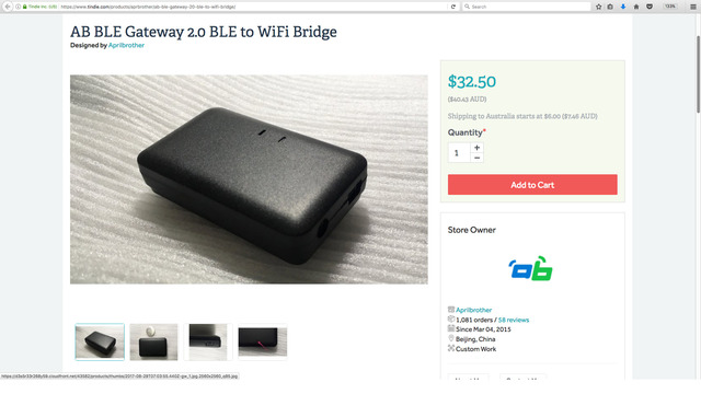BLE to WiFi Bridge