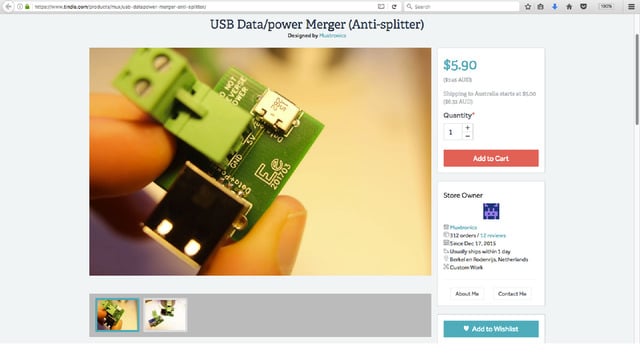 USB Data/power Merger