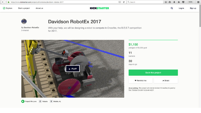Davidson RobotEx 2017