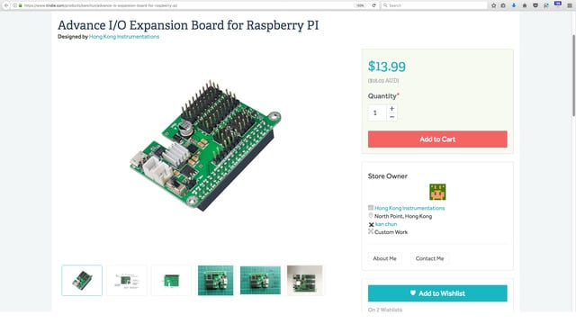Advance I/O Expansion Board for Raspberry Pi