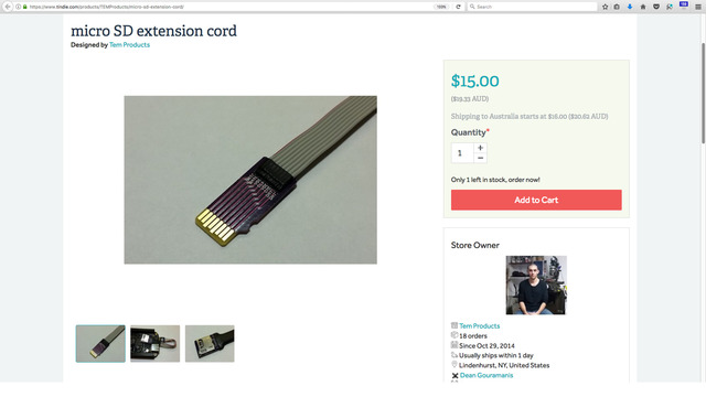 micro SD extension cord
