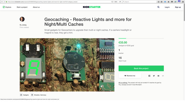 Geocaching - Reactive Lights