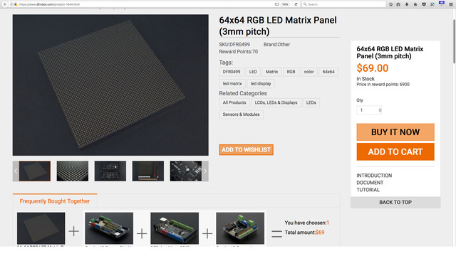64x64 RGB LED Matrix Panel