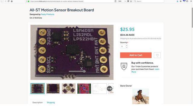 All-ST Motion Sensor Breakout Board