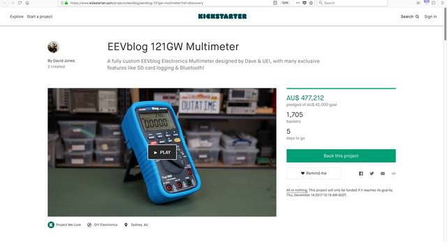 EEVblog 121GW Multimeter