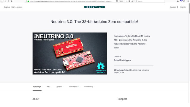 Neutrino 3.0: The 32-bit Arduino Zero compatible!