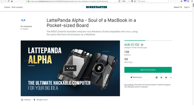 LattePanda Alpha - Soul of a MacBook in a Pocket-sized Board