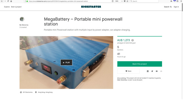 MegaBattery – Portable mini powerwall station
