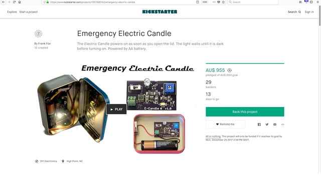 Emergency Electric Candle