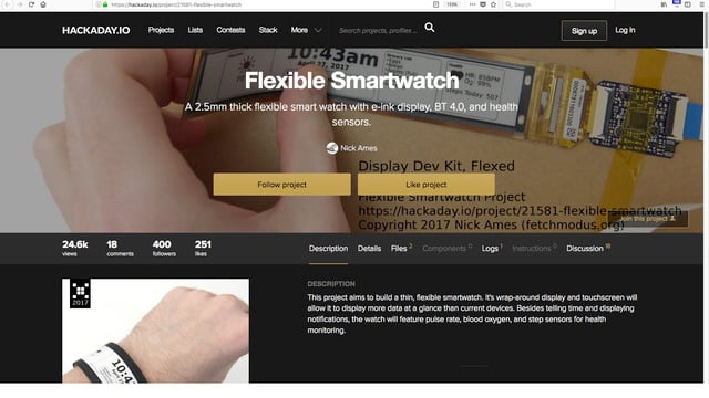 Flexible Smartwatch