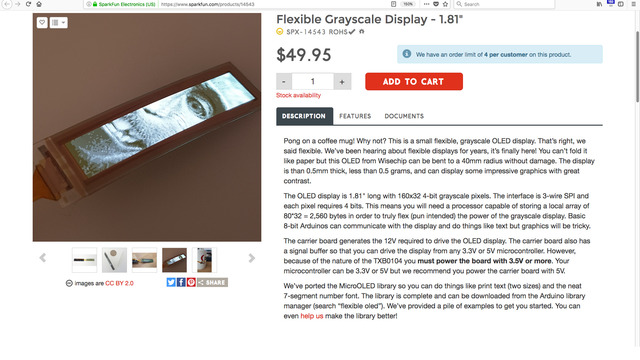 Flexible Grayscale OLED