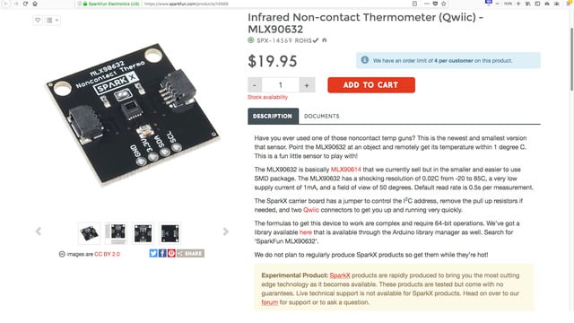 MLX90632 - IR thermometer