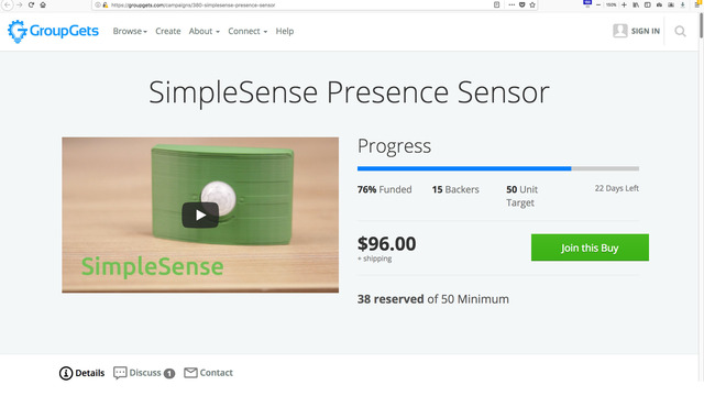 SimpleSense Presence Sensor