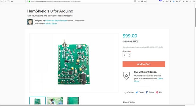 HamShield 1.0 for Arduino