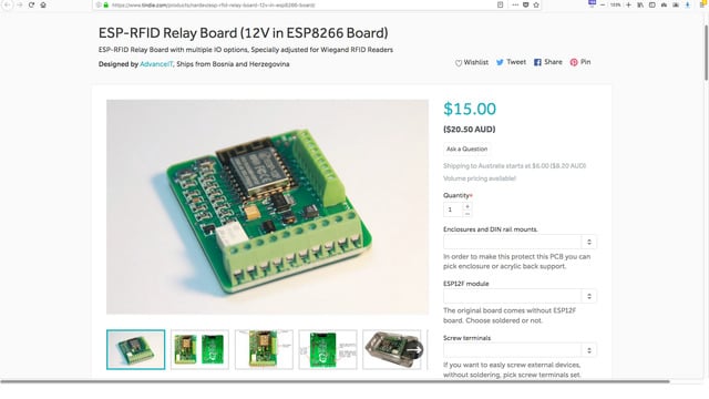 ESP-RFID Relay Board