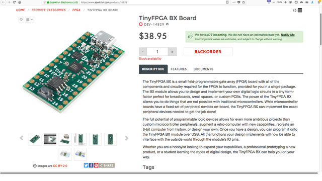 TinyFPGA BX Board