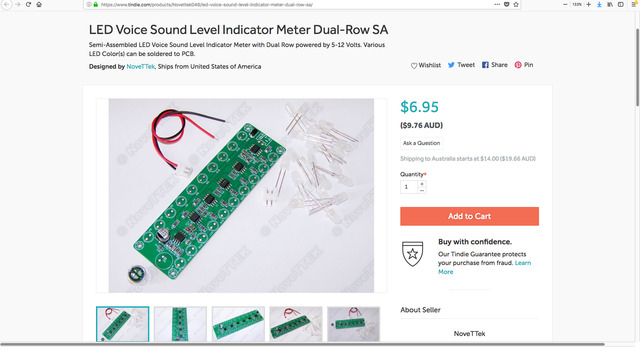 LED sound meter kit