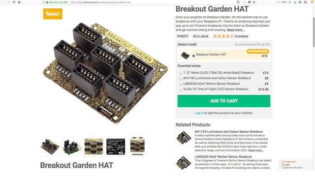 Breakout Garden HAT
