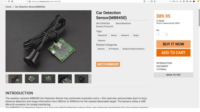 Car Detection Sensor