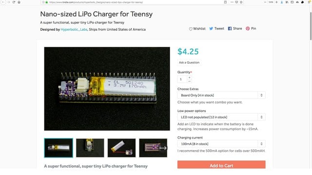 LiPo Charger for Teensy